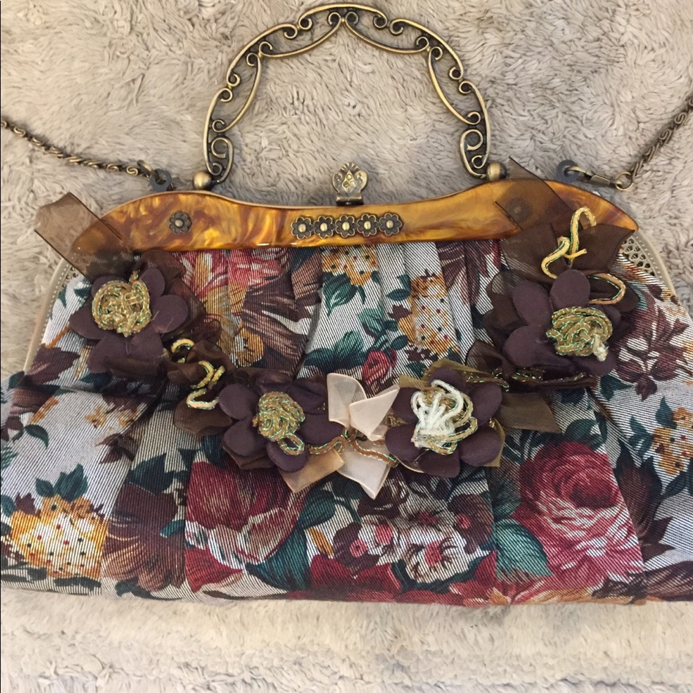 JNS Vintage Floral Purse